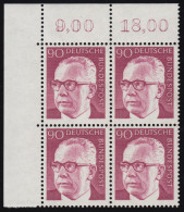 643 Heinemann 90 Pf Eck-Vbl. Ol ** Postfrisch - Unused Stamps