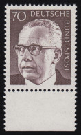 641 Heinemann 70 Pf Unterrand ** Postfrisch - Unused Stamps
