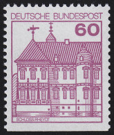 1028D Burgen Und Schlösser 60 Pf Rheydt, Neue Fluoreszenz ** - Neufs