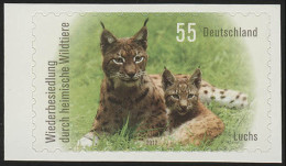 2921 Wildtiere: Luchs SELBSTKLEBEND Aus Folienblatt 21, **  - Unused Stamps