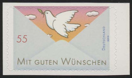 2827 Grußmarke Taube SELBSTKLEBEND Aus Folienblatt 12, ** - Nuovi