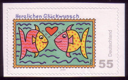 2666 Post SELBSTKLEBEND Aus MH 73 Rizzi Glückwunsch ** - Unused Stamps
