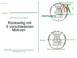 PSo 3/01-05 Dürer - Komplettes Set Mit 5 Karten, Alle Mit ESSt Berlin 21.5.1971 - Postcards - Mint