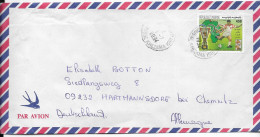 Tunisie 1994 , Lettre Avec Timbre Football Seul (SN 3180) - Tunisia