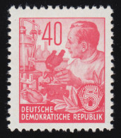 375 XI Fünfjahrplan 40 Pf Wz.2 XI ** - Unused Stamps