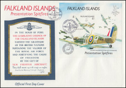 Falklandinseln 517-532 Jahrgang 1990 Kpl. Auf 6 FDC, Schiffe Flugzeuge Albatros - Falkland