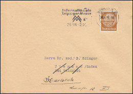 Firmenlochung PK Auf Hindenburg 3 Pf. Als EF Auf Drucksache BERLIN 20.7.37 - Other & Unclassified