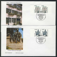 2306-2307 SWK Beethoven-Haus 1,44 Und Fontane-Denkmal 2,20 - Paare FDC Bonn - Covers & Documents