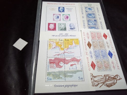 DM987 LOT FEUILLES BLOCS MONACO NEUFS MNH A TRIER COTE++ DEPART 10€ - Collections (with Albums)