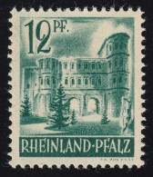 Rheinland-Pfalz 4 Porta Nigra 12 Pf. ** - Rhine-Palatinate