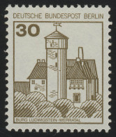 534I BuS Alte Fluo 30 Pf 500er-Rolle, Einzelmarke + Nr. ** Postfrisch - Rolstempels