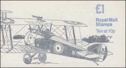 Großbritannien-Markenheftchen O-80 Flugzeug Sopwith Camel JAN 1980, ** - Carnets