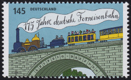 3070II Ferneisenbahn 2. Auflage Aus Rolle Mit GERADER Nummer ** - Rolstempels