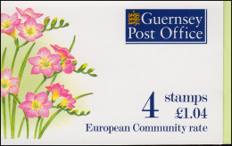 Guernsey Markenheftchen 0-15 Blumen - Freesie Pink Glow 1997 ** - Guernesey