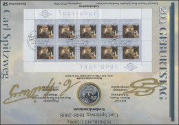 2647 Maler Carl Spitzweg - Numisblatt 1/2008 - Numismatische Enveloppen
