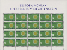 525 Europa / CEPT 1970, Kleinbogen ESSt - Used Stamps