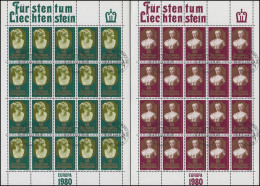 741-742 Europa / CEPT - Bedeutende Persönlichkeiten 1980, Kleinbogen-Satz ESSt - Unused Stamps