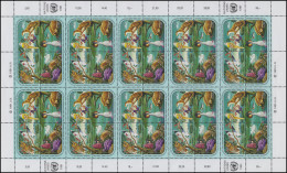 UNO Genf 194-197 ECE-Kommission Umwelt Fauna Und Flora 1991, ZD-Bogen ** - Autres & Non Classés