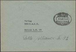 Gebühr-Bezahlt-Stempel Brief Freiburg/Breisgau 8.6.47 Nach Berlin - Autres & Non Classés