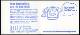 22Iq MH BuS DBZ Buchdruck Variante A - Postfrisch - 1971-2000
