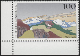 1686 Hohe Rhön Wasserkuppe 100 Pf ** Ecke U.l. - Nuevos