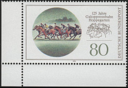 1677 Galopprennbahn Hoppegarten ** Ecke U.l. - Unused Stamps