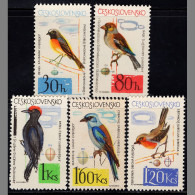 BB3703 Czechoslovakia 1964 Various Forest Birds 5V MNH - Neufs