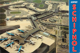 Airport Schiphol Amsterdam Aerial View Postcard - Aérodromes