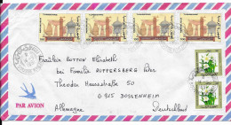 Tunisie 1991, Lettre Avec Timbres Artisanat, Fleurs (SN 3191) - Tunisia