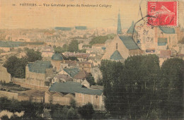 Poitiers * Vue Générale Prise Du Boulevard Coligny * Cpa Toilée Colorisée - Poitiers