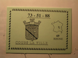 Cours-la-Ville - Carte QSL - Blason - Cours-la-Ville