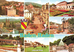 ALLEMAGNE - Baden Baden - Multi-vues - Animé - Carte Postale Ancienne - Karlsruhe