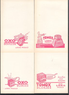 4 NOTITIEBRIEFJES  (16,5 Cm X 10,5 Cm)   MET RECLAME   LIEBIG  (OD 498) - Advertising