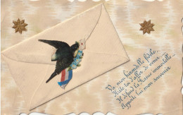 MILITARIA Patriotique - Petite Enveloppe Avec Hirondelle En Découpis - Patriotic