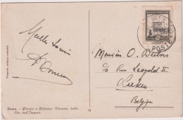 * VATICAN > 1938 POSTAL HISTORY > Postacrd From Vatican To Laeken, Belgium - Storia Postale