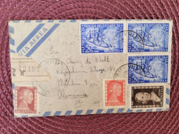 Lettre En Poste Aerienne  D'argentine Pour L'allemagne - Poste Aérienne