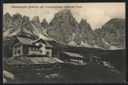 AK Grödnerjoch, Ansicht Mit Tschierspitzen  - Autres & Non Classés