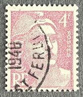 FRA0718..U4 - Marianne De Gandon - 4 F Light Purple Used Stamp - 1945-47 - France YT 718 - 1945-54 Marianne Of Gandon