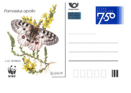 ** CDV B 531 (1-4) Czech Republic WWF Protected Butterfly - Beetle - Crayfish - Frog 2005 - Autres & Non Classés