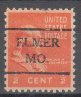 USA Precancel Vorausentwertungen Preo Locals Missouri, Elmer 716 - Préoblitérés