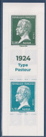 Carnet Philex-2024 Paris Pasteur 1924 - Timbres Types Du 174 Et 177 Neuf - Modern : 1959-…