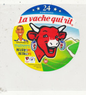 V R 1330 -   ETIQUETTE DE FROMAGE LA VACHE QUI RIT  TOUFOOT'S  DE L'EQUIPE DE FRANCE 24 PORTIONS - Formaggio