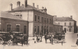 CARTE POSTALE ORIGINALE ANCIENNE : BELFORT  LA GARE  ANIMEE  TERRITOIRE DE BELFORT (90) - Belfort - Stad