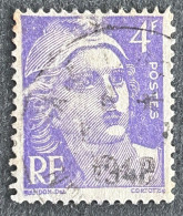 FRA0718.Ua - Marianne De Gandon - 4 F Bright Purple Used Stamp - 1945-47 - France YT 718a - 1945-54 Marianne Of Gandon