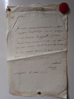 N°2093 ANCIENNE LETTRE DE JOSEPH BONAPARTE A URQUIJO DATE 1813 - Historical Documents