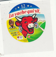 V R 1334 -   ETIQUETTE DE FROMAGE LA VACHE QUI RIT   TOUFOOT'S DE L'EQUIPE DE FRANCE 12  PORTIONS - Formaggio