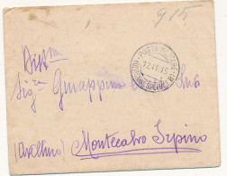 1915 GRANDE GEURRA DIVISIONE SPECIALE B TASSATA IN ARRIVO 0,10+0,05 CON TESTO - Military Mail (PM)