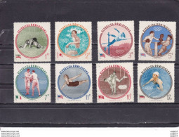 DOMINICA - 1961 15th ANNIVERSARY OF UNESCO / OLYMPIC GAMES - 8V OVPT MNH** - Other & Unclassified