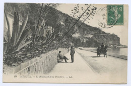 Menton, Le Boulevard De La Frontière (lt 10) - Menton