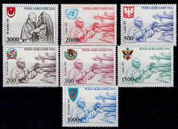 VATICAN 1980 SLIDE WORLD TRAVELS OF POPE JOHN PAUL II MI No 764-70 MNH VF!! - Nuevos